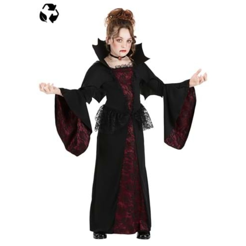 Royal Vampire Sustainable Materials Costume for Girls X-Small