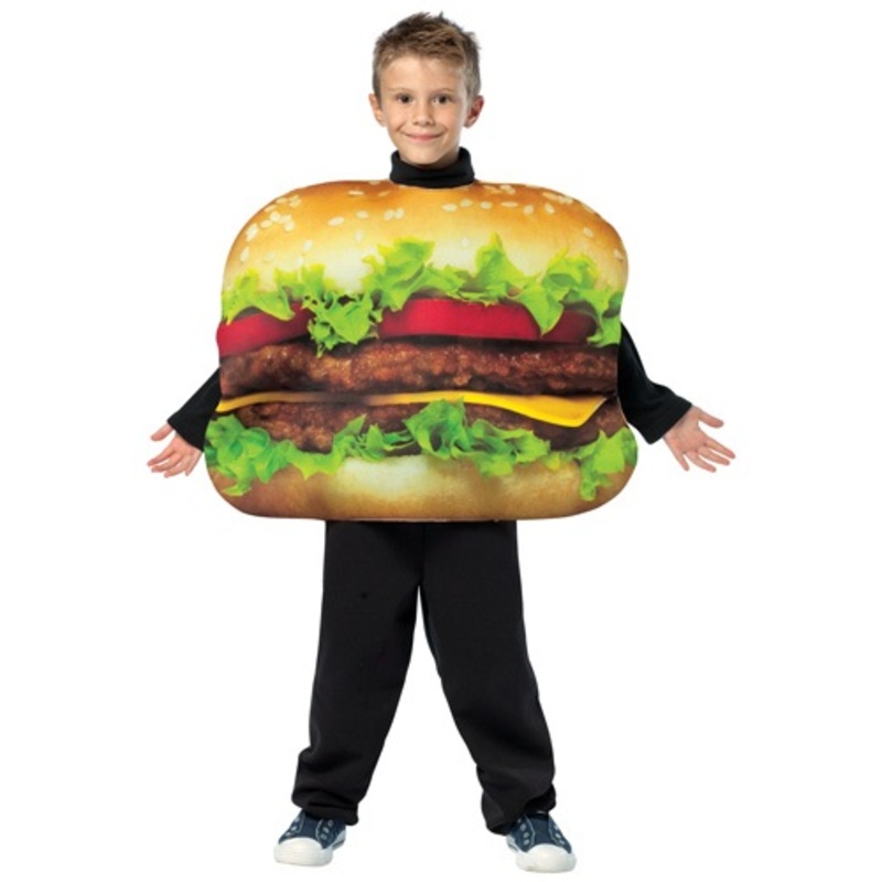 Tasty Cheeseburger Costume for Kids Medium (7