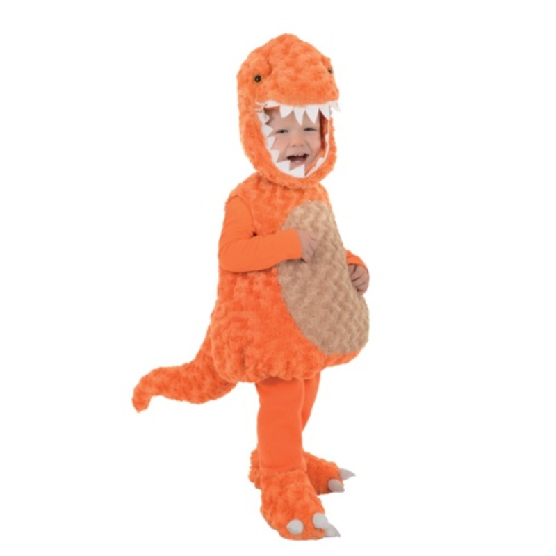 Toddler Orange T-Rex Costume Medium (18-24 Mos)