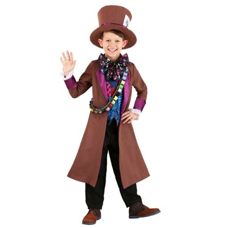 Wacky Mad Hatter Costume for Kids Small