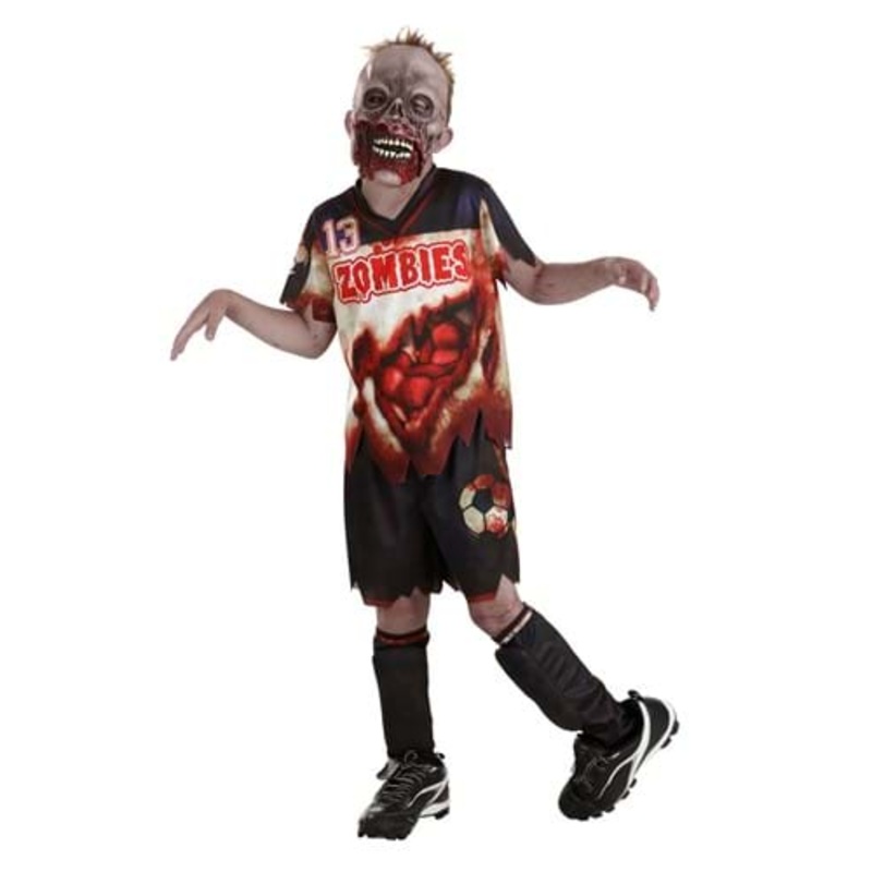 Zombie Soccer Player Kid's Costume Medium