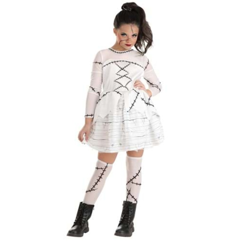 Bride of Frankenstein Costume Dress for Kid's Small