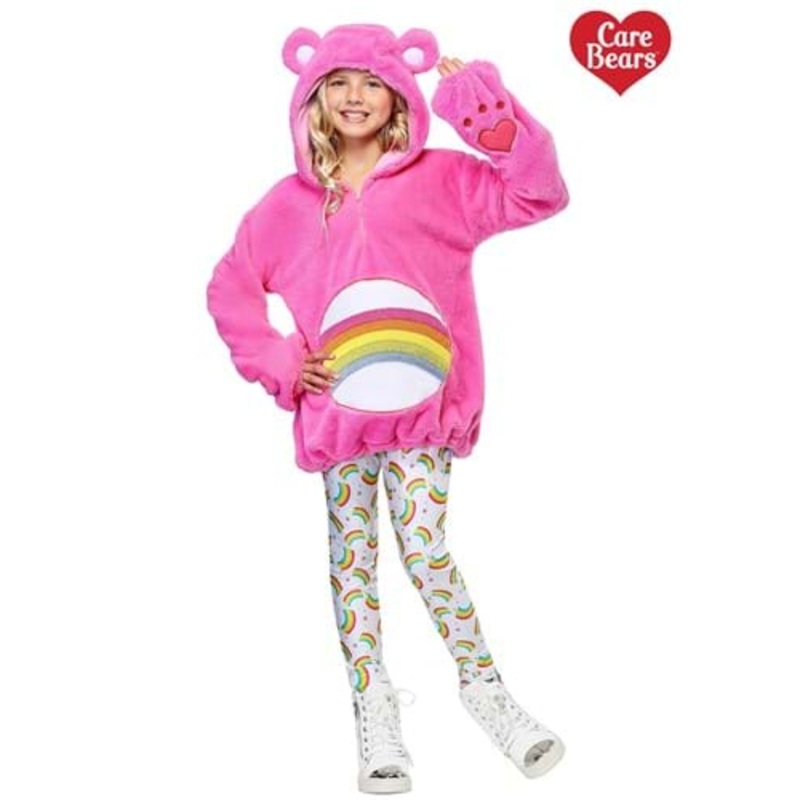 Care Bears Deluxe Cheer Bear Tween Hoodie Costume Small