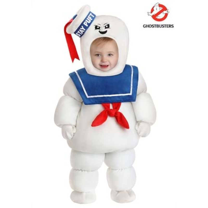 Deluxe Stay Puft Marshmallow Man Ghostbuster Costume for Infants 0/3 Months