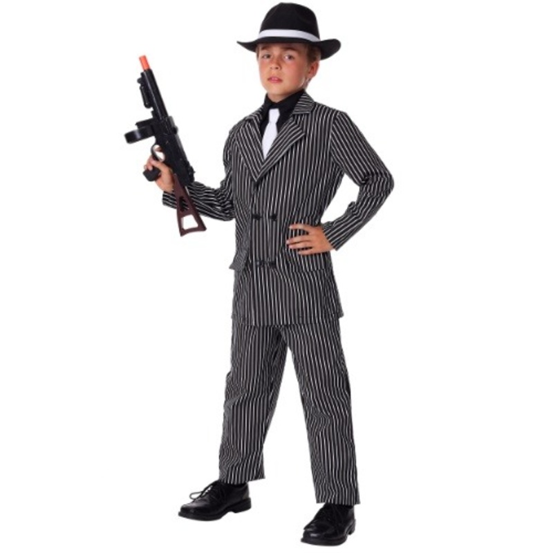 Kids Deluxe Gangster Costume X-Small
