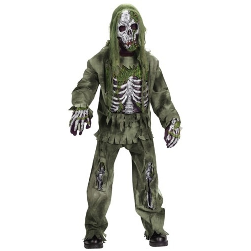 Kids Skeleton Zombie Costume Small (4-6)