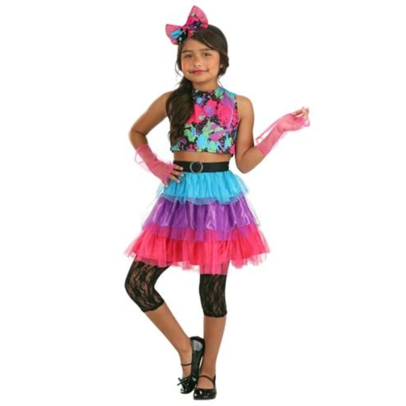 Neon '80s Costume for Kids Small