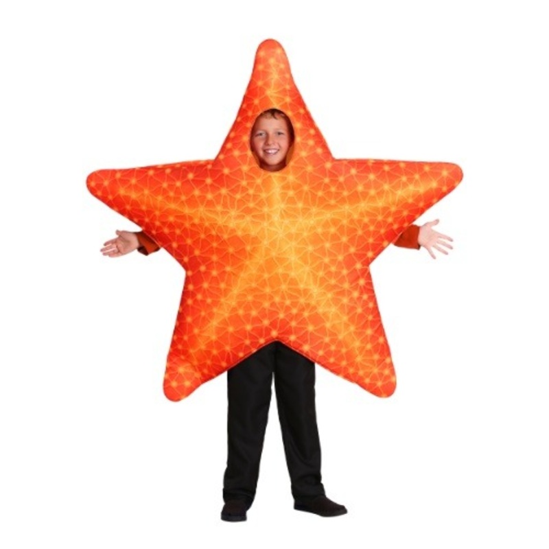 Orange Starfish Kid's Costume Standard