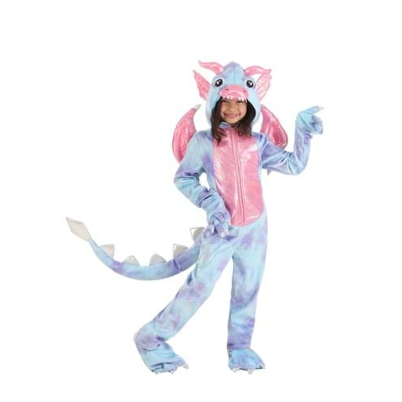 Pastel Dragon Costume for Girls Small