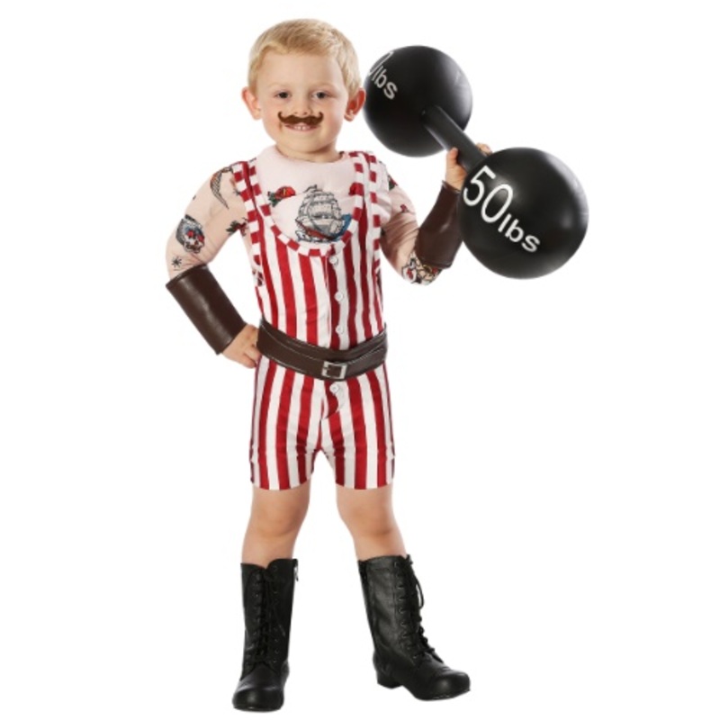Toddler Vintage Strongman Costume 18MO