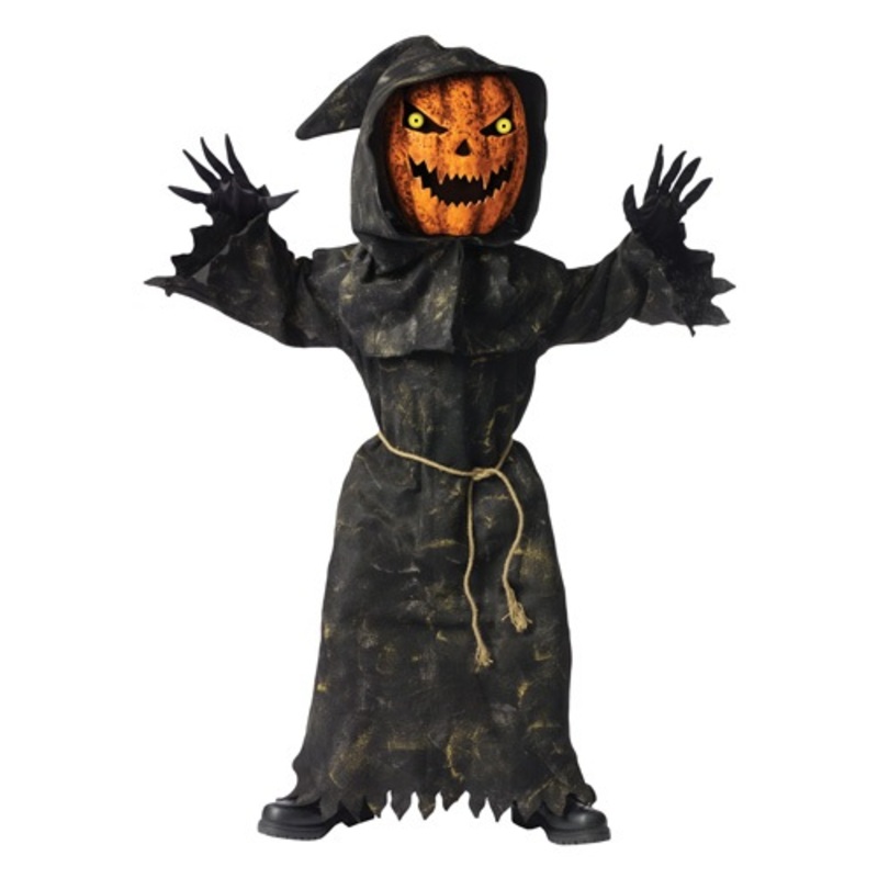 Bobble Eyes Pumpkin Kids Costume Size 4/6