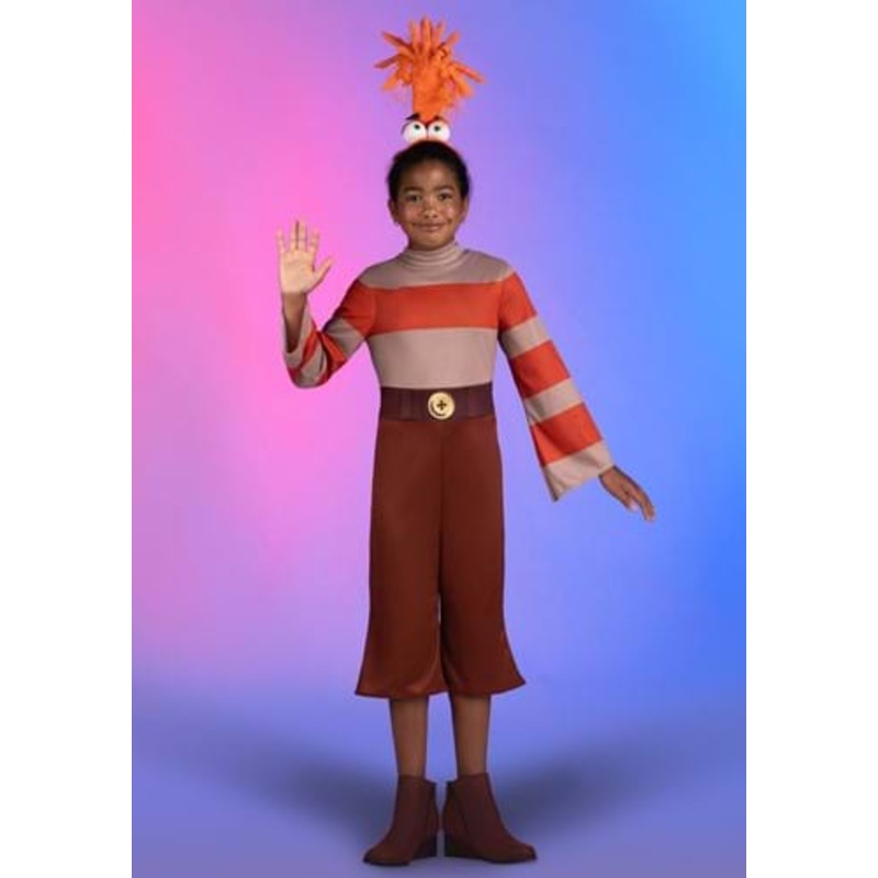 Girl's Inside Out 2 Anxiety Costume Small