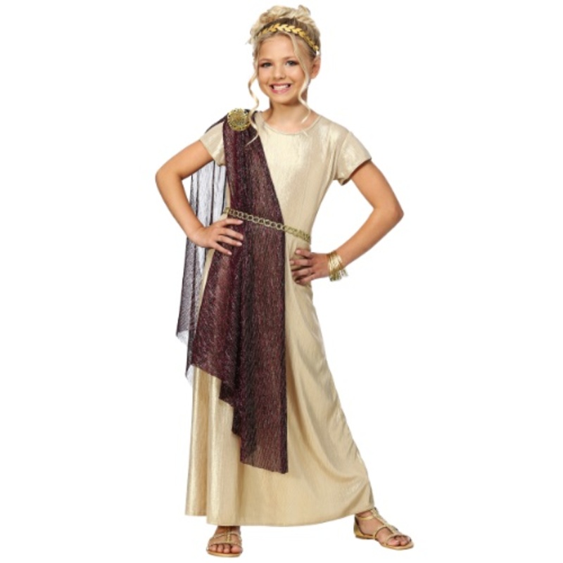 Girl's Royal Goddess Costume | Gods and Goddess Costumes X-Small