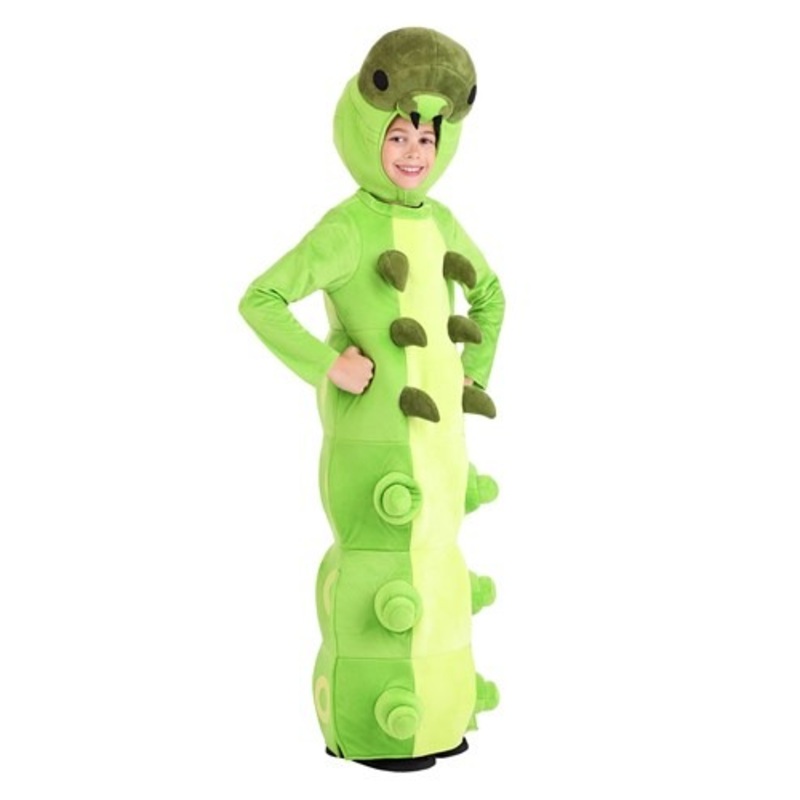 Green Caterpillar Costume for Kid's Small
