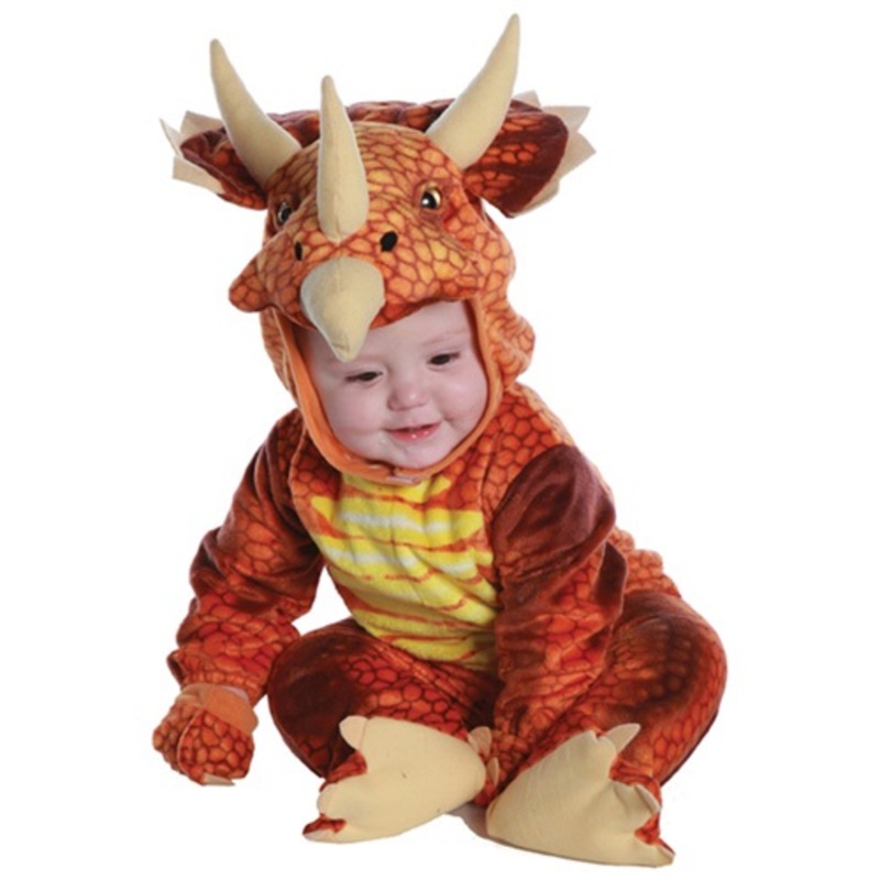 Infant/Toddler Rust Triceratops Costume Small (6