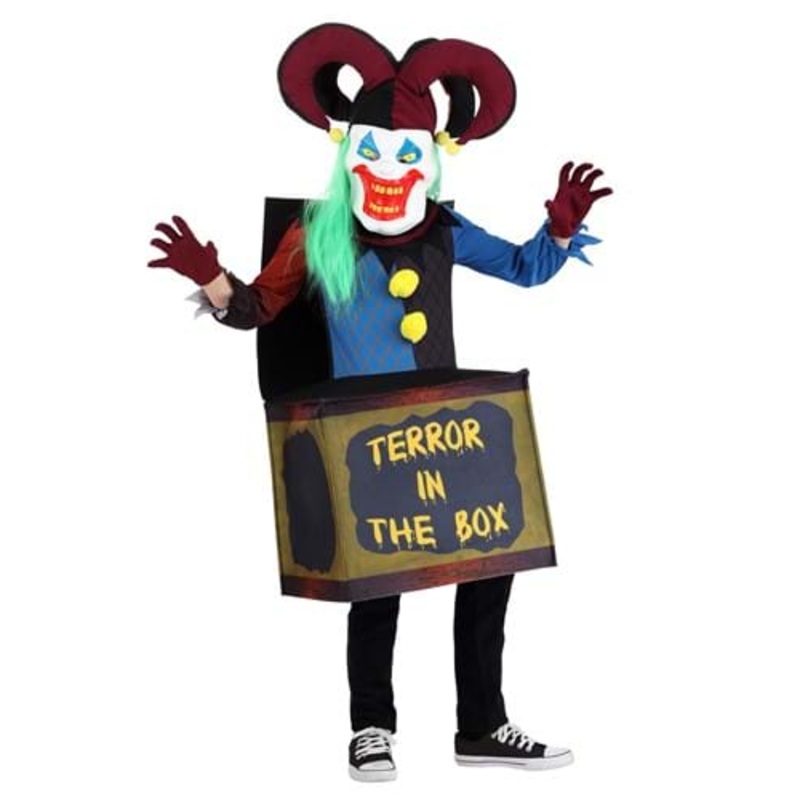 Jack in the Box Clown Costume for Kids Small
