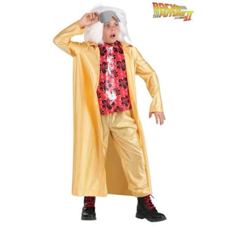 Kid's Back to the Future 2015 Doc Brown Costume Small