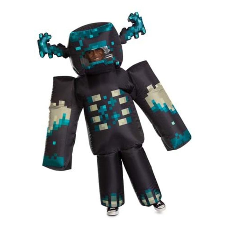 Kid's Minecraft Warden Inflatable Costume Standard