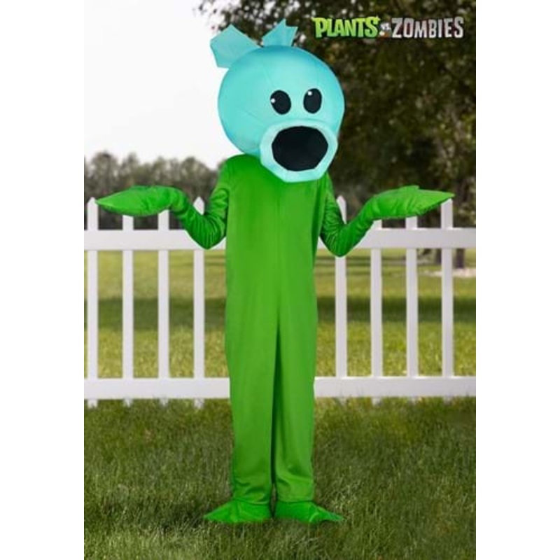 Kid's Plants Vs Zombies Snow Pea Costume Jumpsuit X-Small