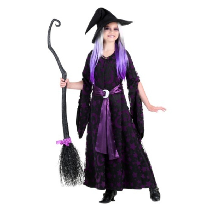 Purple Moon Witch Costume for Girls X-Small