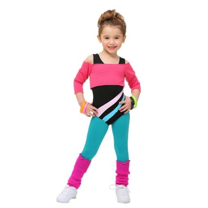 Toddler 80's Workout Girl Costume 18 MO