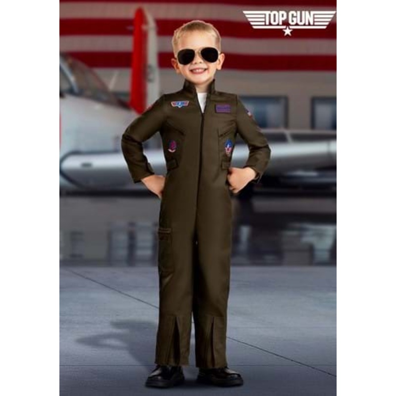 Top Gun Deluxe Flight Suit Costume for Toddlers 18 Months