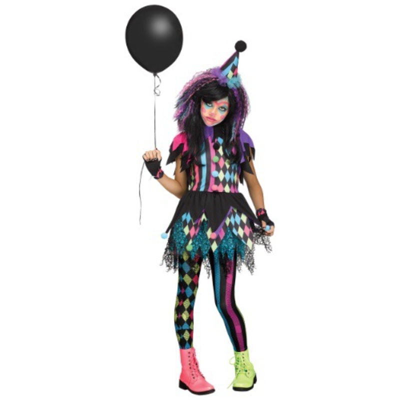 Twisted Circus Clown Girl's Costume Small