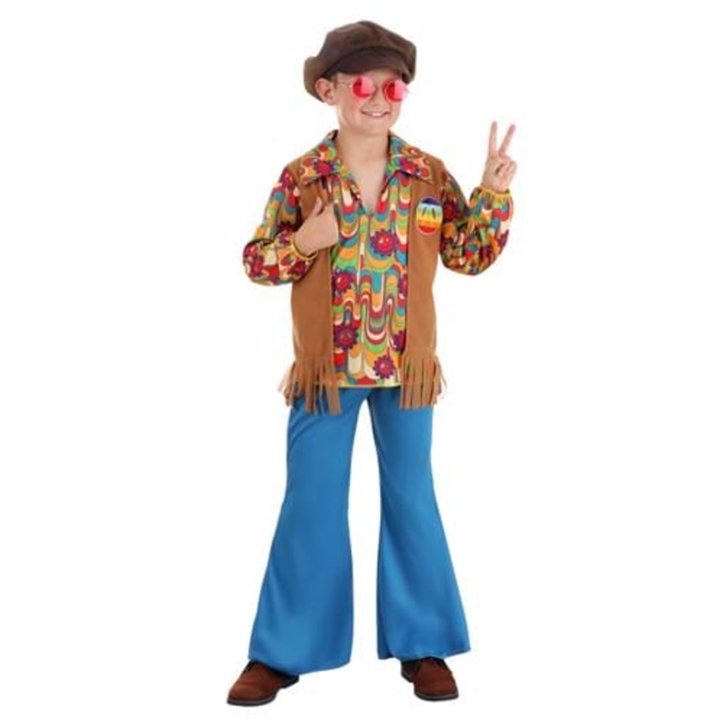 Woodstock Hippie Costume for Boys Small