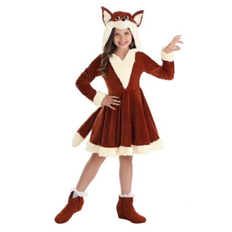 Fox Dress Costume for Girls Medium