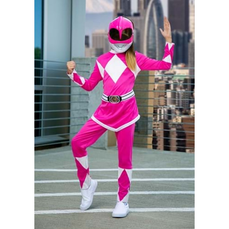 Girl's Pink Ranger Power Rangers Costume Size 4/6