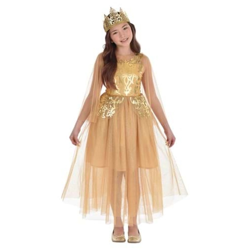 Girl's Royal Golden Gown Costume Small