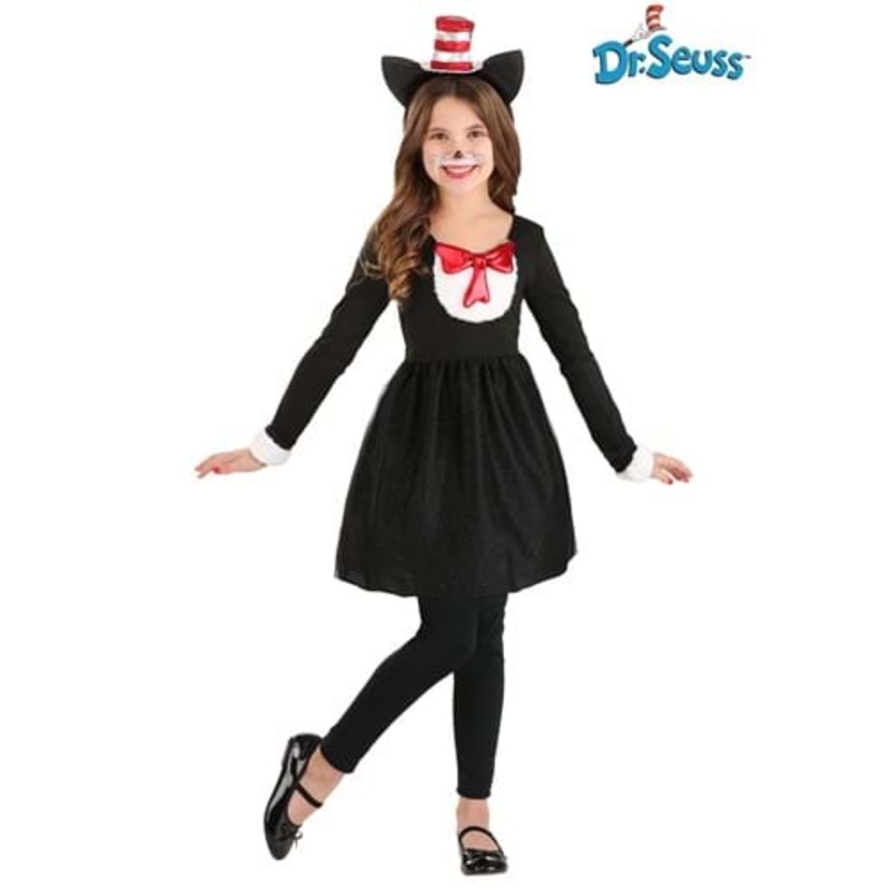 Girls Cat in the Hat Costume X-Small