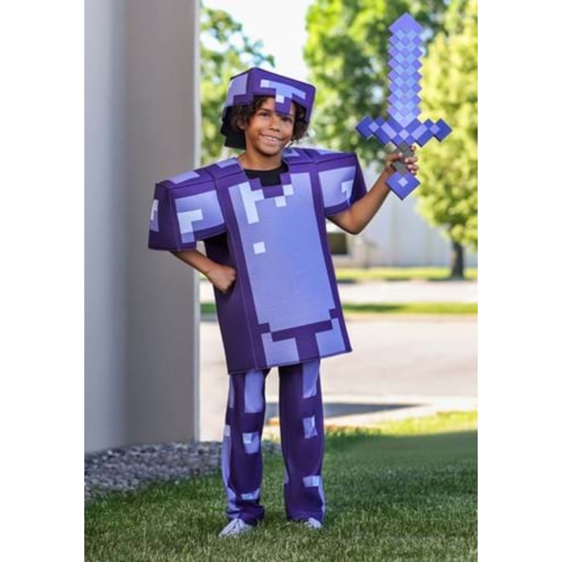 Kid's Minecraft Enchanted Armor Deluxe Kid's Costume Size 4/6