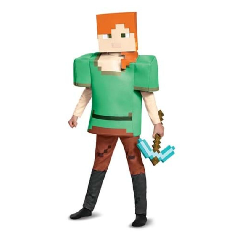 Minecraft Alex Deluxe Child Costume  Size 7/8