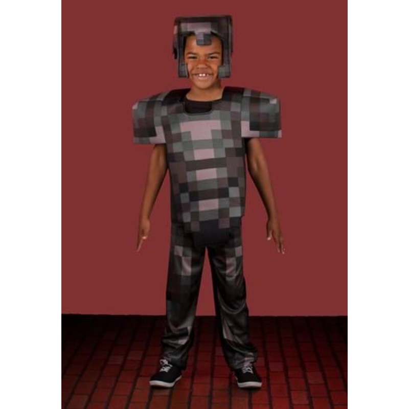 Minecraft Netherite Armor Deluxe Costume for Kids Size 4/6