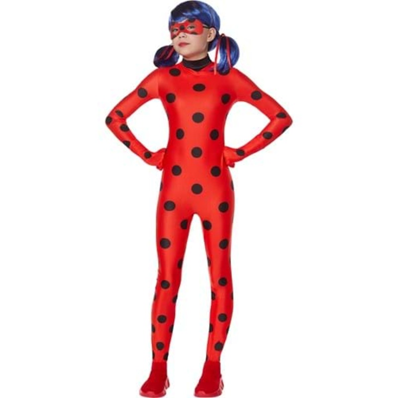 Miraculous Ladybug Girl's Costume with Wig Small