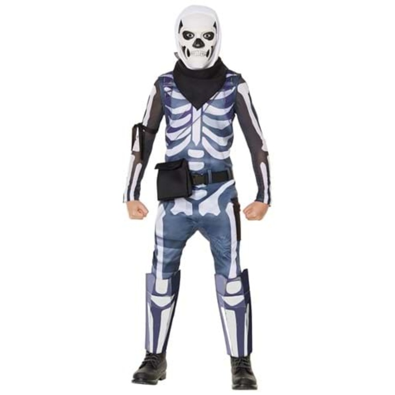 Skull Trooper Costume from Fortnite for Kids Medium