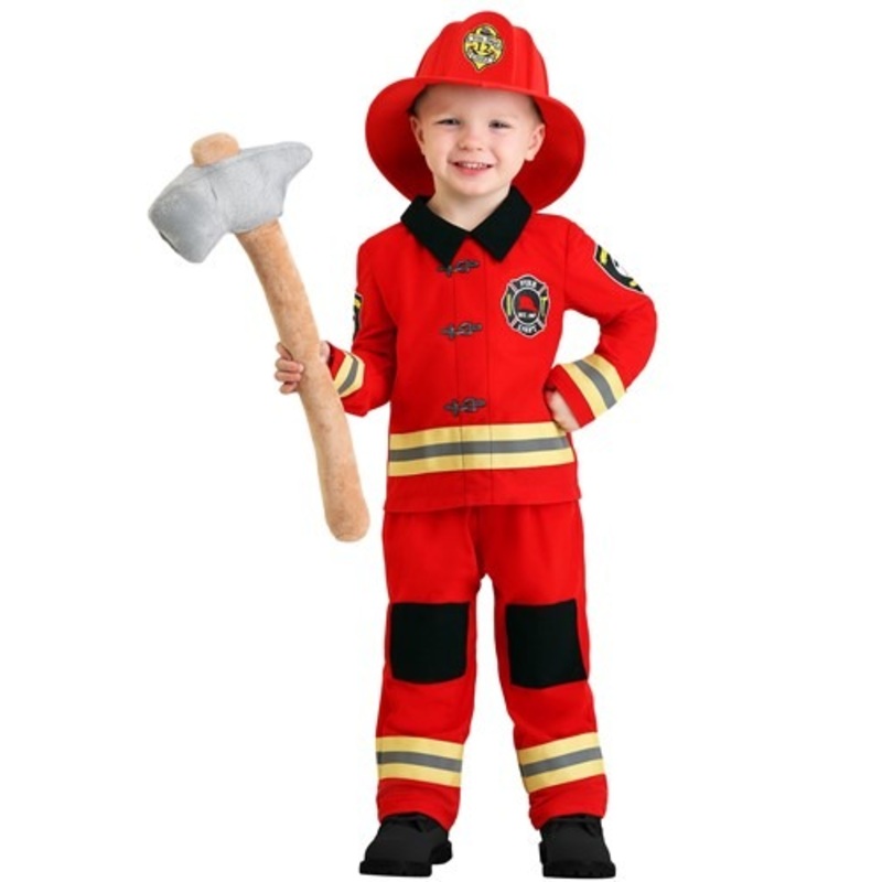 Toddler Friendly Firefighter Costume 18 Months