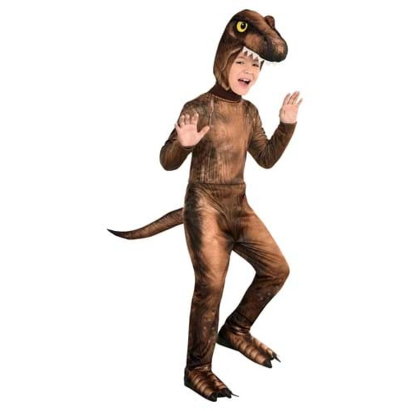 Boy's Jurassic T-Rex Jumpsuit Costume Small