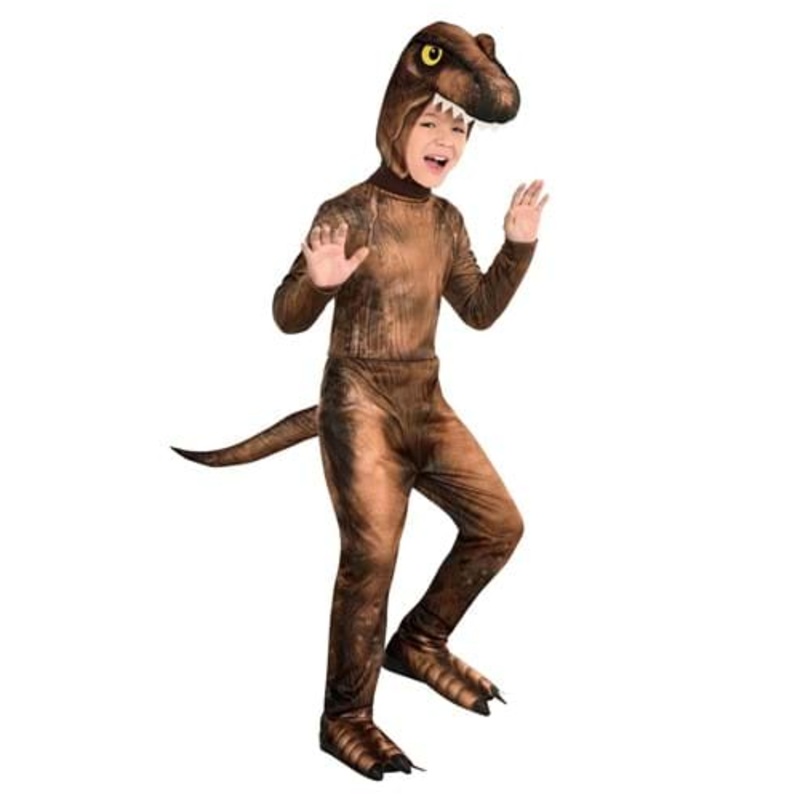 Boy's Jurassic T-Rex Toddler Jumpsuit Costume 3T/4T