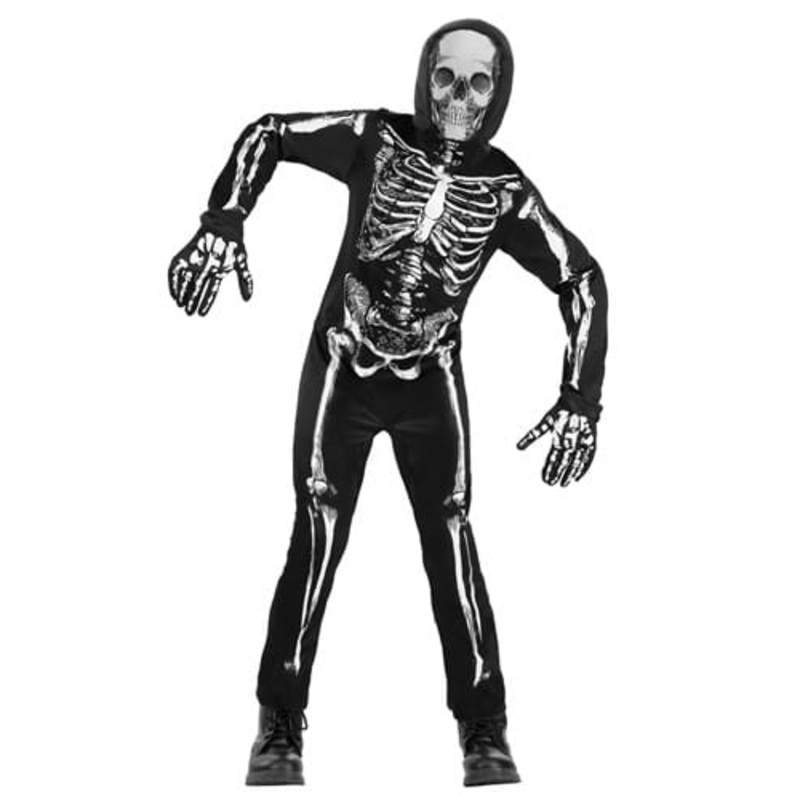 Classic Skeleton Costume for Kids Small
