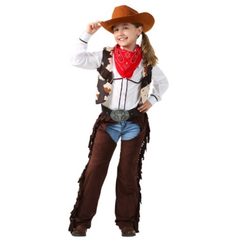 Cowgirl Chaps Costume for Girls X-Small