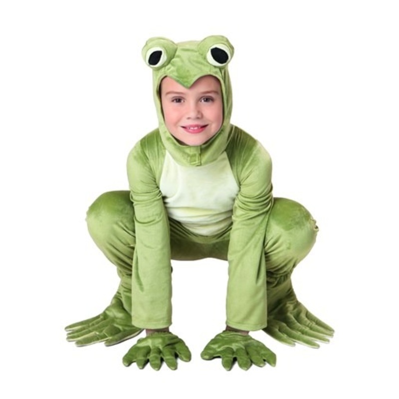Deluxe Green Frog Kid's Costume X-Small