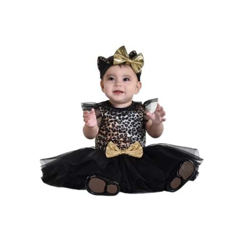 Girl's Infant Cute Leopard Cat Costume 0/6MO