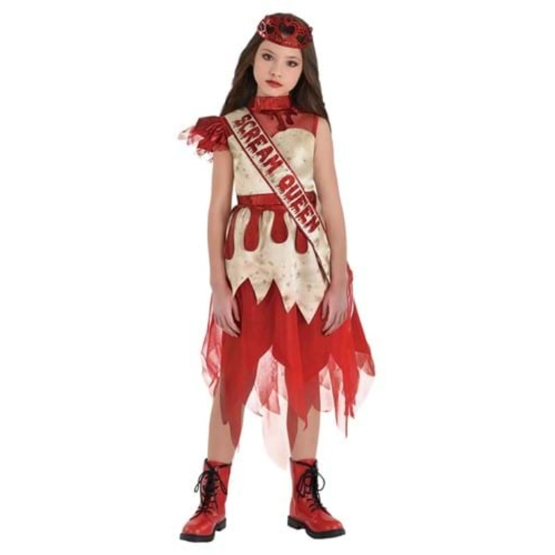 Girl's Screamerica Queen Costume Dress Medium