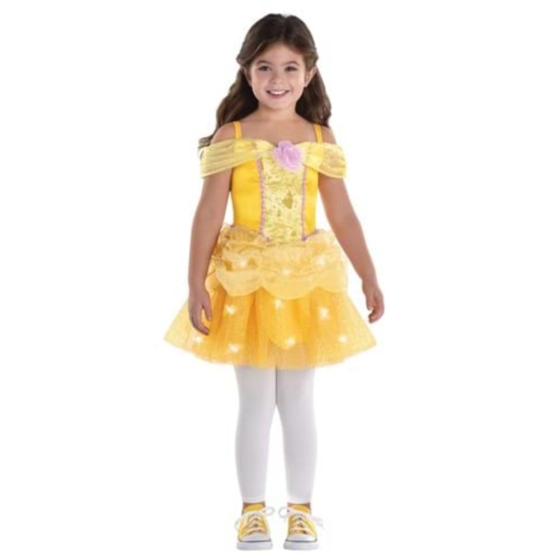 Girl's Toddler Belle Light Up Costume 3T/4T