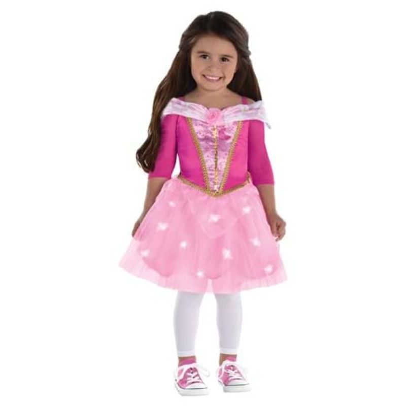 Girl's Toddler Sleeping Beauty Light Up Costume 3T/4T
