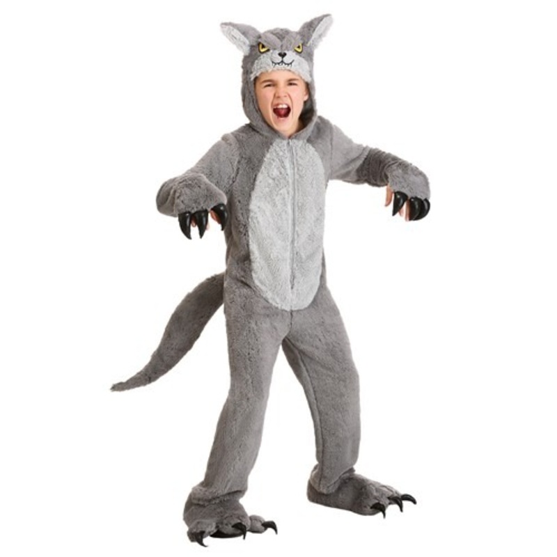 Kid's Grey Wolf Costume X-Small