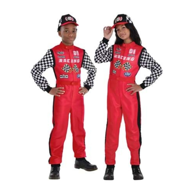 Kid's Unisex Race Car Driver Costume Small
