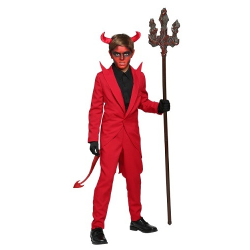 Kids Red Devil Suit Costume X-Small